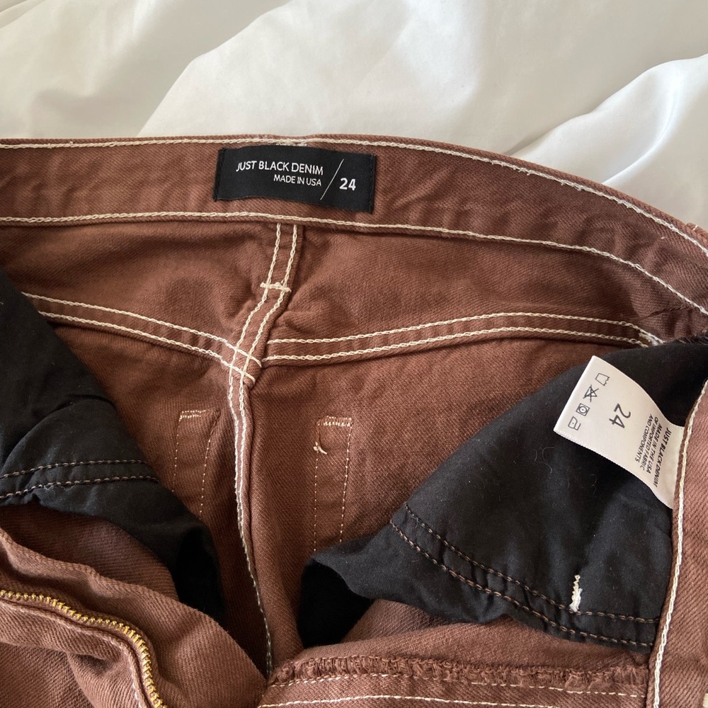 Just Black Denim Chocolate Denim Jeans - Picture 5 of 5